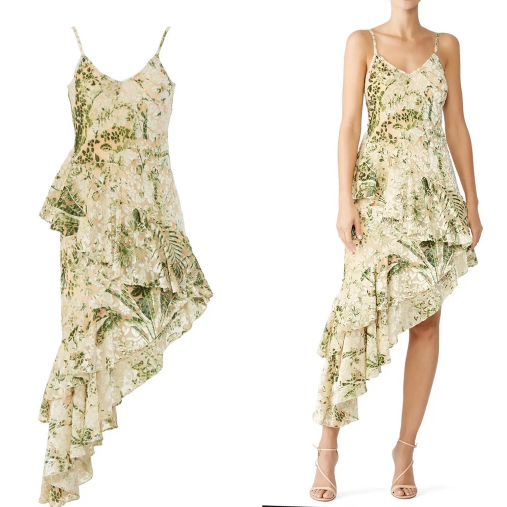 Hemant & Nandita Emerald Multi Floral Dress